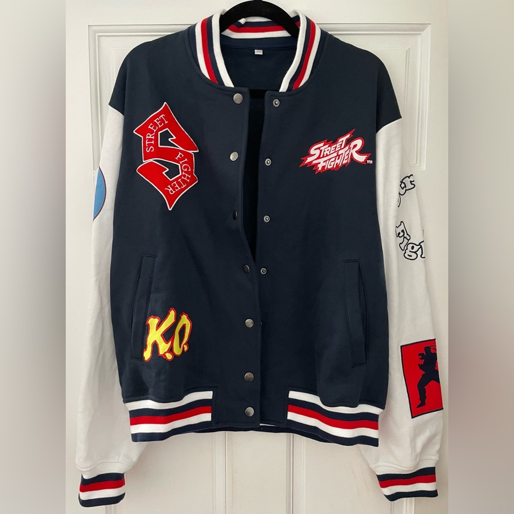 Ultra Rare Street Fighter Varsity Bomber - Medium